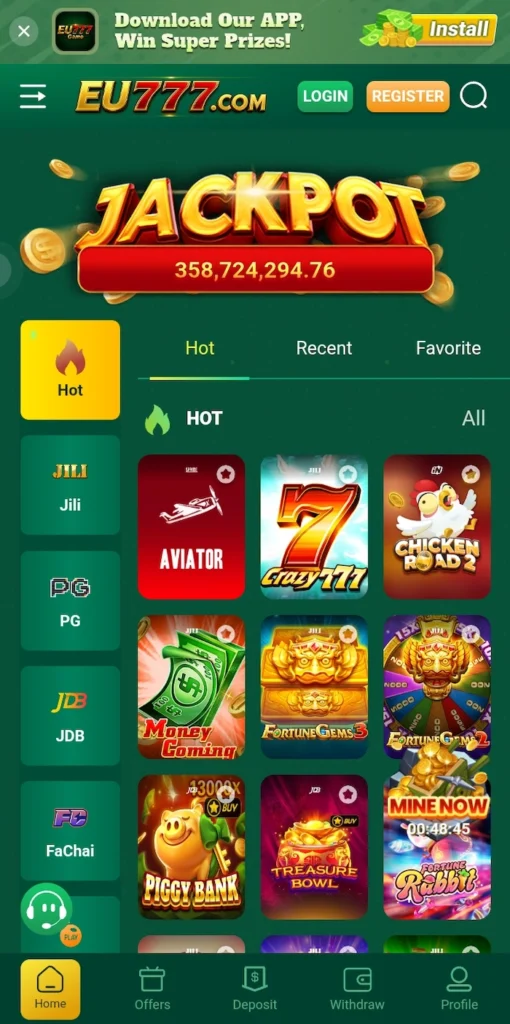EU777 Gaming Interface